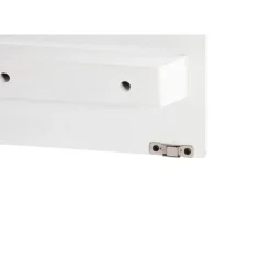 Mueble de TV con 2 Puertas y 2 Huecos Color Marrón Oscuro y Blanco MB-206313