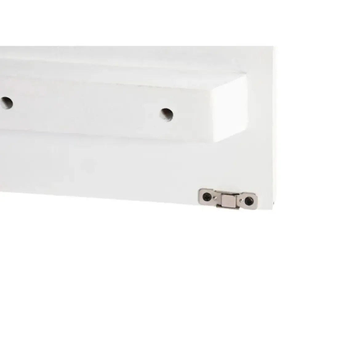 Mueble de TV con 2 Puertas y 2 Huecos Color Marrón Oscuro y Blanco MB-206313