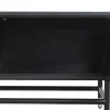 Mueble de TV de Estructura en Hueso y Resina Taracea Negro MB-202090