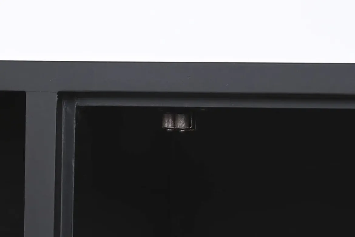 Mueble de TV de Estructura en Hueso y Resina Taracea Negro MB-202090