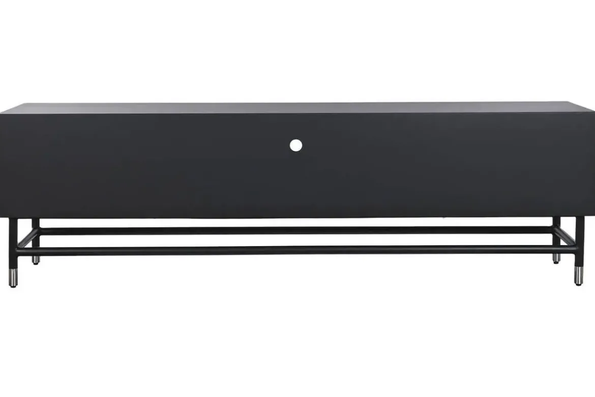 Mueble de TV de Estructura en Hueso y Resina Taracea Negro MB-202090