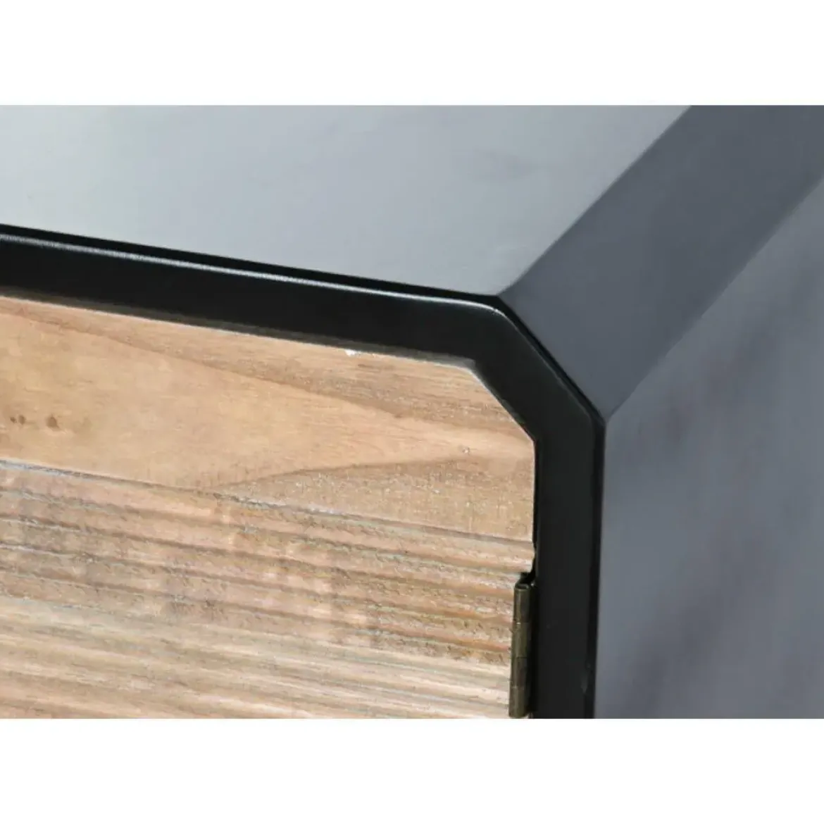 Mueble de TV de Madera Color Negro y Natural MB-204971