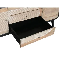 Mueble de TV de Madera Color Negro y Natural MB-204971