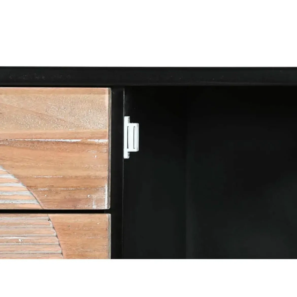 Mueble de TV de Madera Color Negro y Natural MB-204971