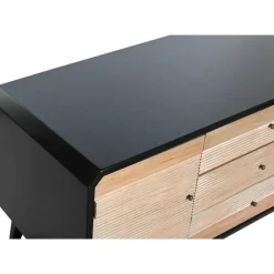 Mueble de TV de Madera Color Negro y Natural MB-204971