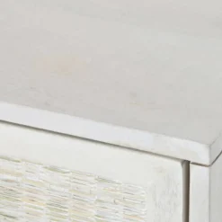 Mueble de TV de 2 Puertas y 2 Huecos Color Blanco Roto MB-215068