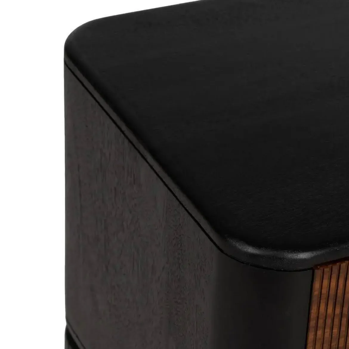 Mueble de TV en Madera de Mango y Sheesham Marrón-Negro 612965