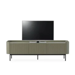 Mueble de TV Lacado con 4 Puertas y Patas de Acero WILLA