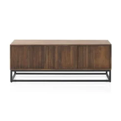 Mueble de TV Puertas Laminadas de Madera Maciza de Mango GABAR 10815