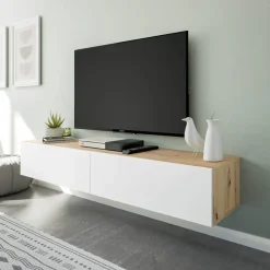Mueble de TV Suspendido con 2 Puertas Abatibles KAWAY 016601W