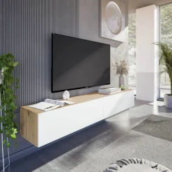 Mueble de TV Suspendido con 2 Puertas Abatibles KAWAY 016601W