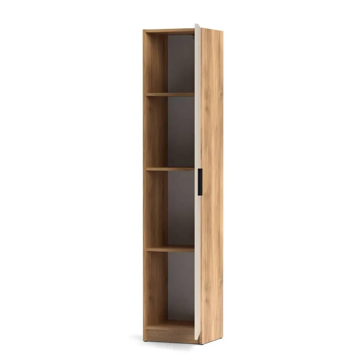 Mueble Multiusos 1 Puerta con Estantes ELBA Acabado Mauvella-Beig A031EL03MVG