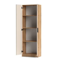 Mueble Multiusos 2 Puertas con Estantes ELBA Acabado Mauvella-Beig A031EL02MVG