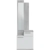 Mueble Recibidor con Espejo color Cemento y Blanco Artik KAREN 016745L