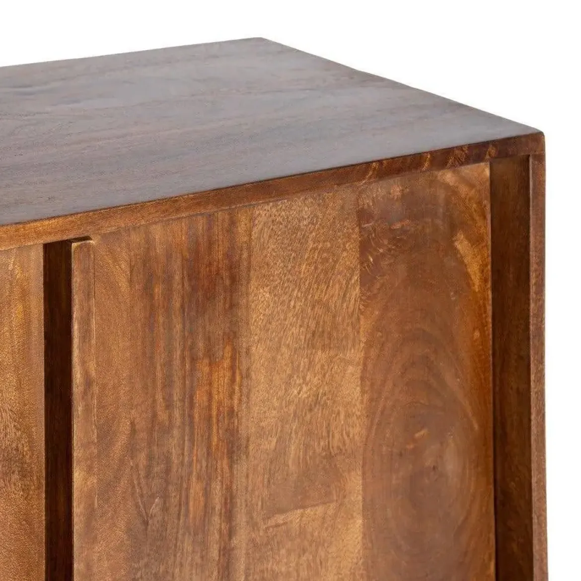 Mueble Recibidor de Madera de Mango Color Marrón con 2 Puertas 615139