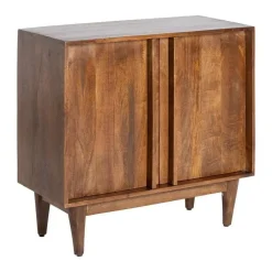 Mueble Recibidor de Madera de Mango Color Marrón con 2 Puertas 615139