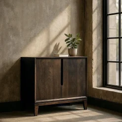 Mueble Recibidor Marrón en Madera de Mango 615133