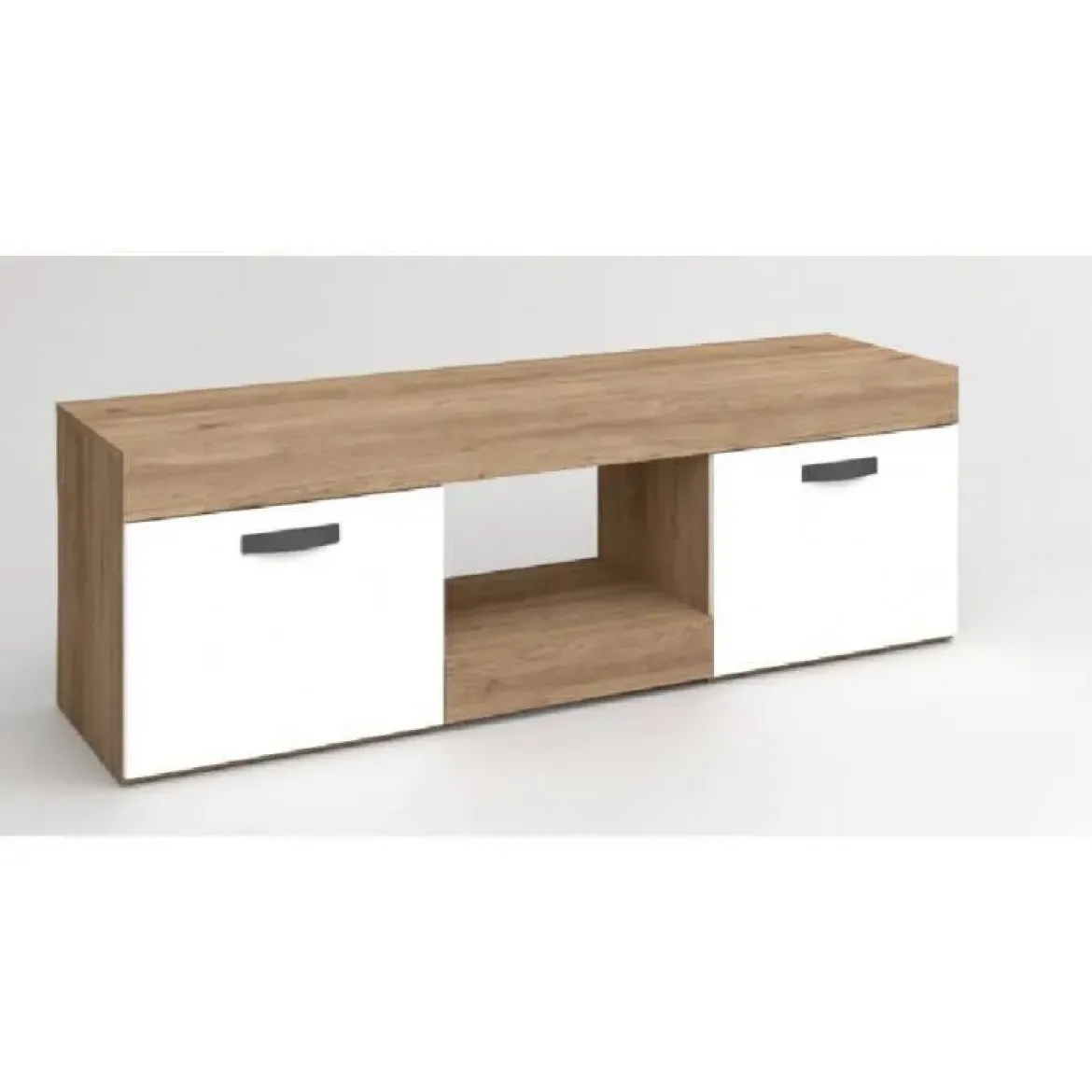 Mueble TV con 2 Puertas ARGOS 2 en Naturale/Blanco