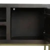 Mueble TV de Acacia con Patas de Metal Marrón MB-207543