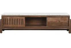 Mueble TV de Acacia con Superficie de Terrazo MB-219026