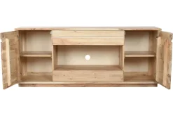 Mueble TV de Acacia Natural con Puertas y Cajones MB-220538