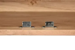 Mueble TV de Acacia Natural con Patas de Metal MB-212655