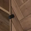 Mueble TV de Acacia y Metal Marrón 140 cm MB-222420