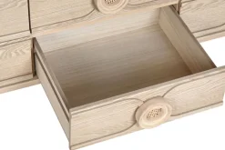 Mueble TV de Madera de Abeto con 6 Cajones Natural MB-219387