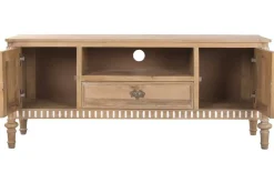 Mueble TV de Madera de Mango con Puertas y Cajón MB-223081