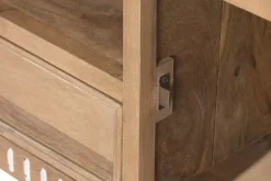 Mueble TV de Madera de Mango con Puertas y Cajón MB-223081