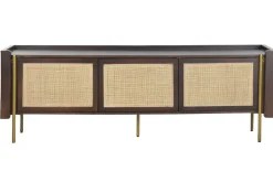 Mueble TV de Madera de Mango con Puertas de Fibra MB-222840