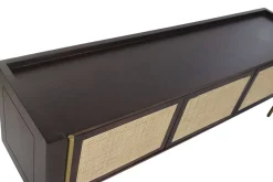 Mueble TV de Madera de Mango con Puertas de Fibra MB-222840