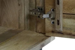 Mueble TV de Madera de Mango con Puertas y Cajón MB-205539