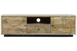 Mueble TV de Madera de Mango con Puertas y Cajón MB-205539