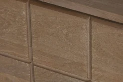 Mueble TV de Madera de Mango Natural con 2 Puertas MB-215235