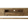Mueble TV de Madera Reciclada Natural con Puertas y Cajón MB-182194