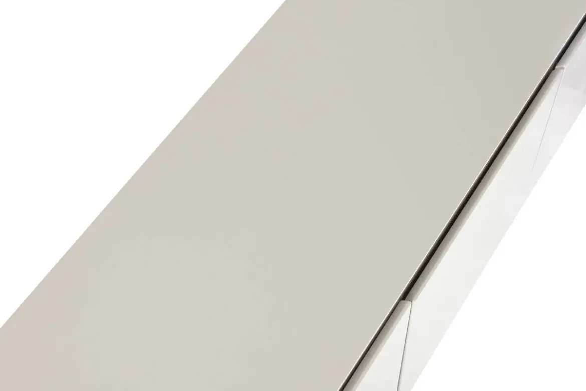 Mueble TV de Madera y MDF Gris con Puertas Talladas MB-223233