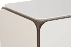 Mueble TV de Madera y MDF Gris con Puertas Talladas MB-223233
