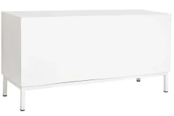Mueble TV de Mango Blanco con Base de Metal MB-200594