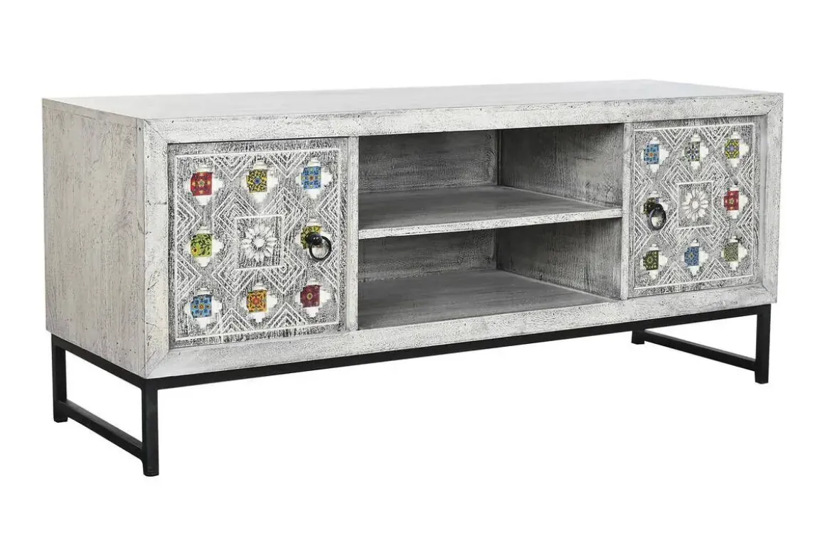 Mueble TV de Mango con Cerámica Beige MB-201139