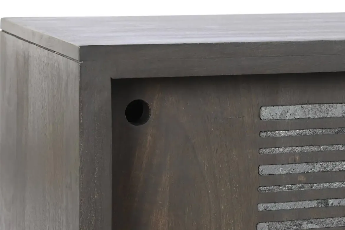 Mueble TV de Mango con Patas de Metal Marrón MB-202258