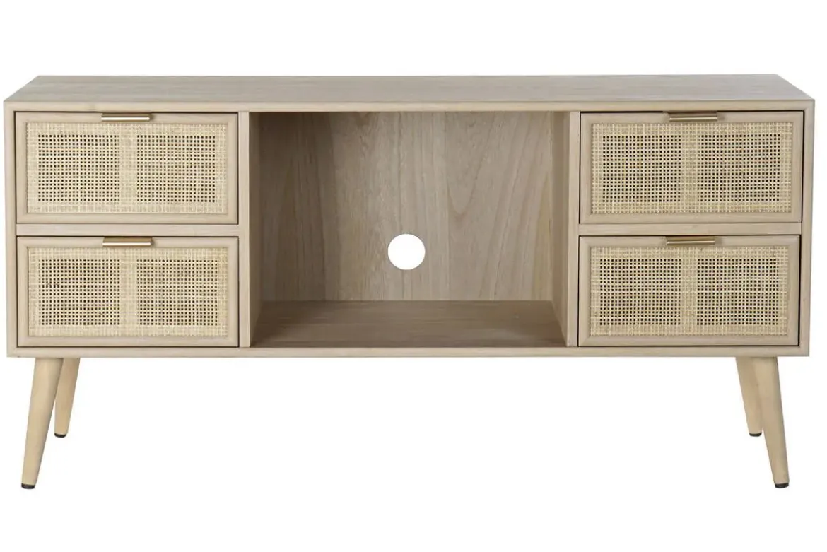 Mueble TV de Paulownia con 4 Cajones Natural MB-171762