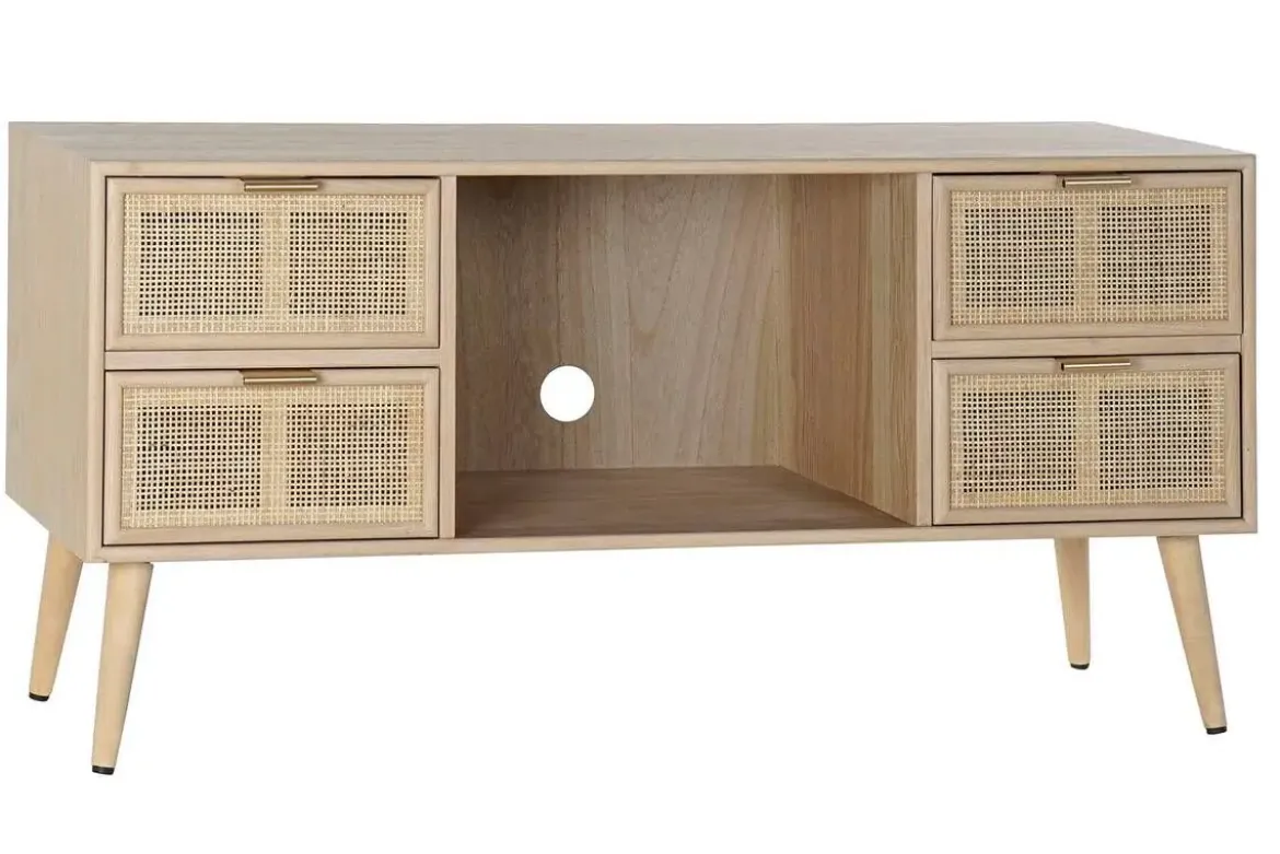 Mueble TV de Paulownia con 4 Cajones Natural MB-171762