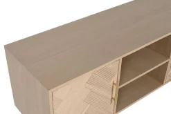 Mueble TV de Paulownia con 2 Puertas Acabado Natural MB-212894