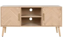 Mueble TV de Paulownia con 2 Puertas Acabado Natural MB-212894