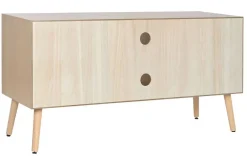 Mueble TV de Paulownia con 2 Puertas Acabado Natural MB-212894