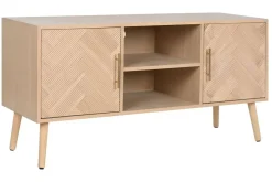 Mueble TV de Paulownia con 2 Puertas Acabado Natural MB-212894