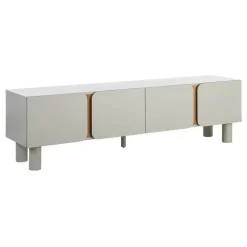 Mueble TV de Salón en Color Taupe con Patas de Roble 180 cm 615546