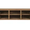 Mueble TV de Teca Reciclada Color Marrón con Ratán MB-221777