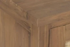 Mueble TV de Teca Reciclada Color Marrón con Ratán MB-221777
